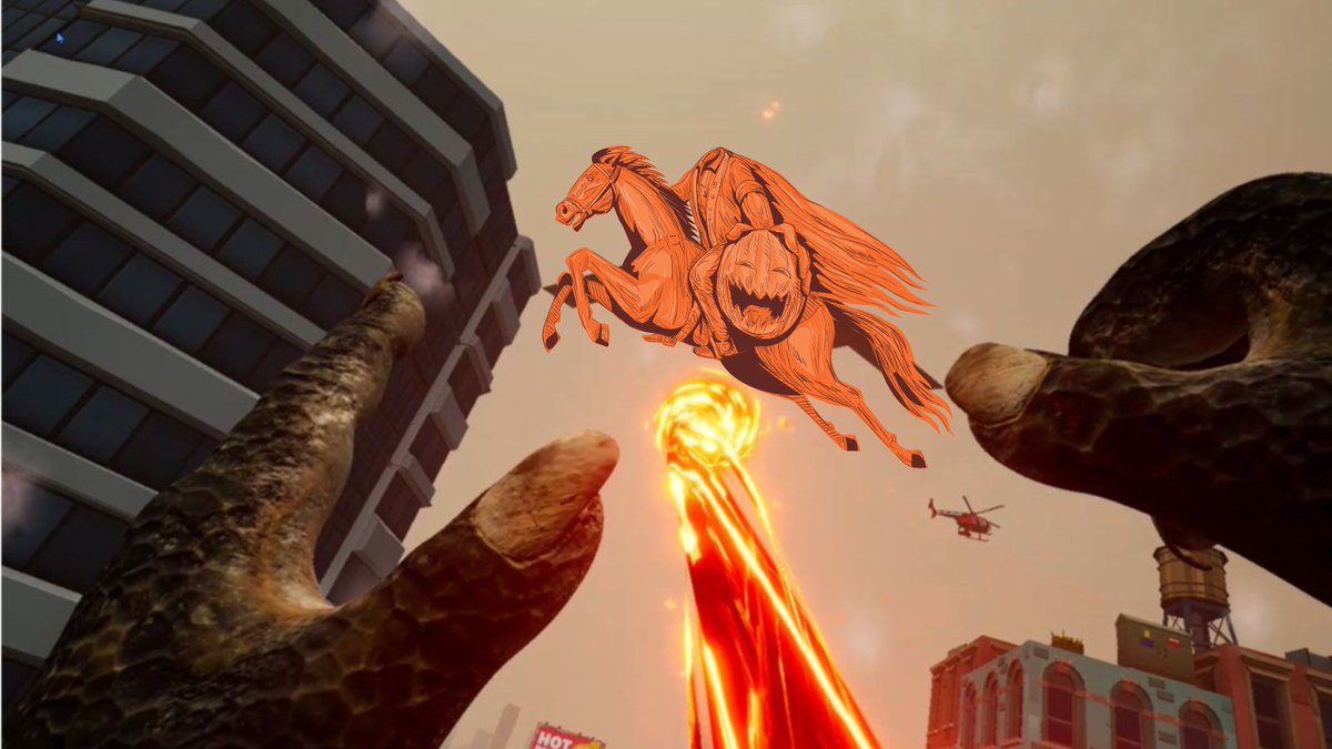 Have a raging Halloween. 🎃
If you see the Headless Horseman, make sure to kill him.

#NFTcommunity #VR #VRgame #Halloween #Halloween2022