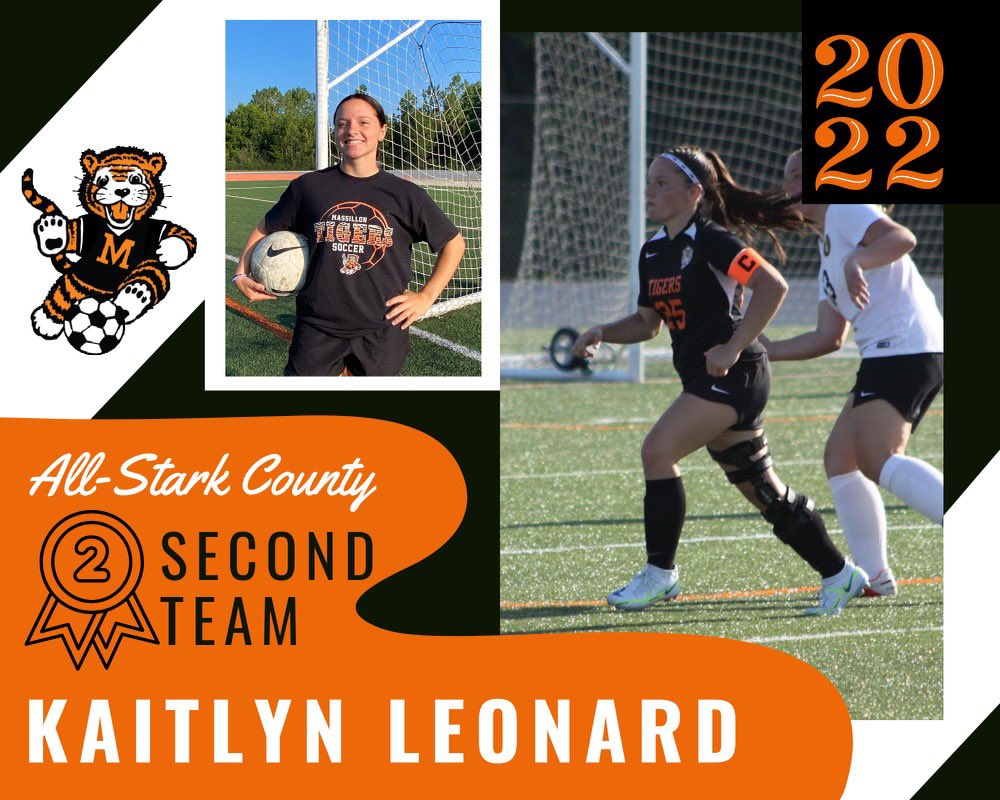MTigerGSoc's tweet photo. 🔥 Congratulations to our 2022 All-Stark County Award recipients! 🔥

SECOND TEAM:
Kaitlyn Leonard
Sofia Dreussi https://t.co/QKN4VpSO3c