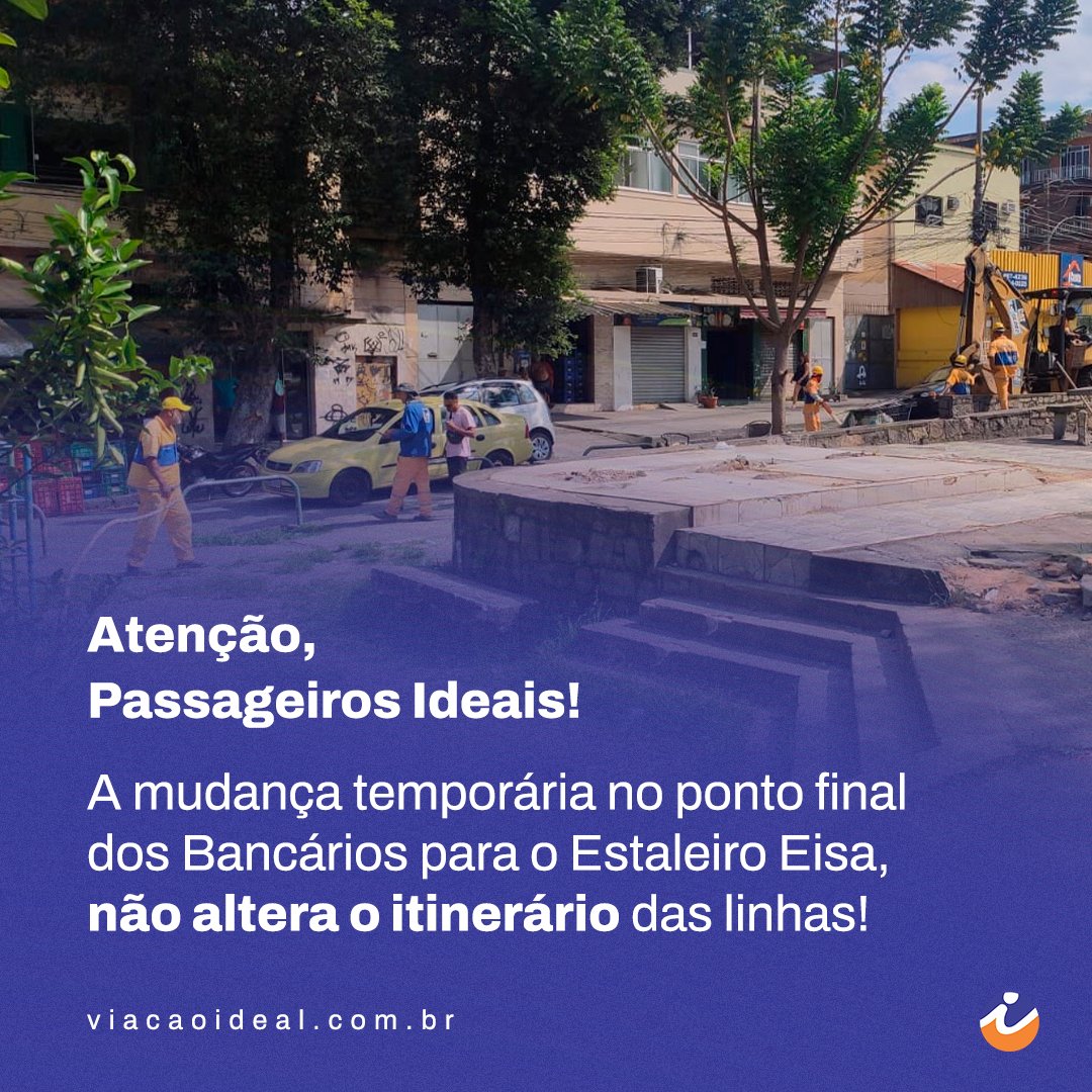 viacaoideal's tweet photo. O Estaleiro Eisa foi o local escolhido para acolher o ponto final dos Bancários até a finalização das obras.

#ilhadogovernador #viaçãoideal #passageirosideais #vaideonibus #vaideideal #bancarios https://t.co/XbyljtpU5p