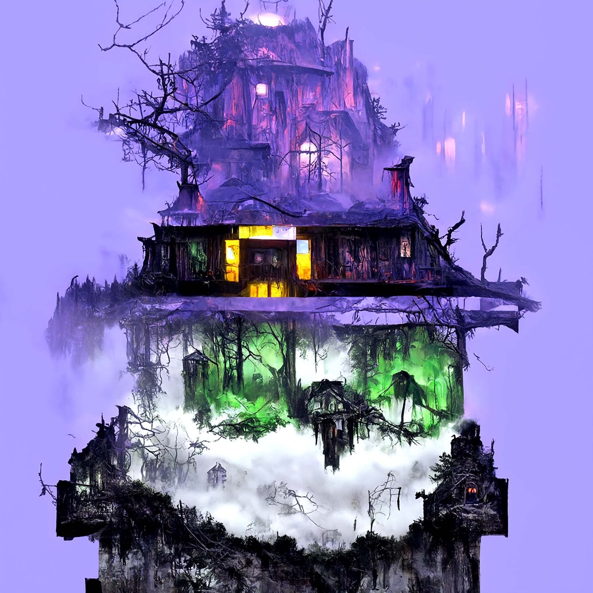 NFT_Moonshot's tweet photo. Happy Halloween to my @ainightbirds fam! Where’s all the haunted house #AINB vibes? 🦉 https://t.co/9J2w2IYmru