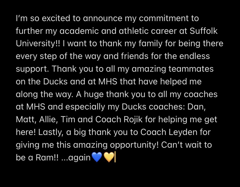 ROLL RAMS💙💛 <a href="/MTEliteDucks/">MT Elite Ducks</a> <a href="/mdell74/">Matt DellaBarba</a> <a href="/TimLopes9/">Coach Tim Lopes</a> <a href="/AllieScarpa/">Allie</a> <a href="/SuffolkWbb/">Suffolk WBB</a>