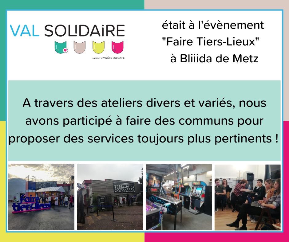 VisiereS's tweet photo. La semaine dernière se tenait l'évènement "Faire Tiers-Lieux" à BLIIIDA de Metz.
Deux jours riches en ateliers que nous avons suivi avec intérêt !

#juridique #datami #presentationtierslieu #pointcollecte #antigaspi #incubateur #startup #deffinov #formationproentierslieu https://t.co/uOHFXeXIdK