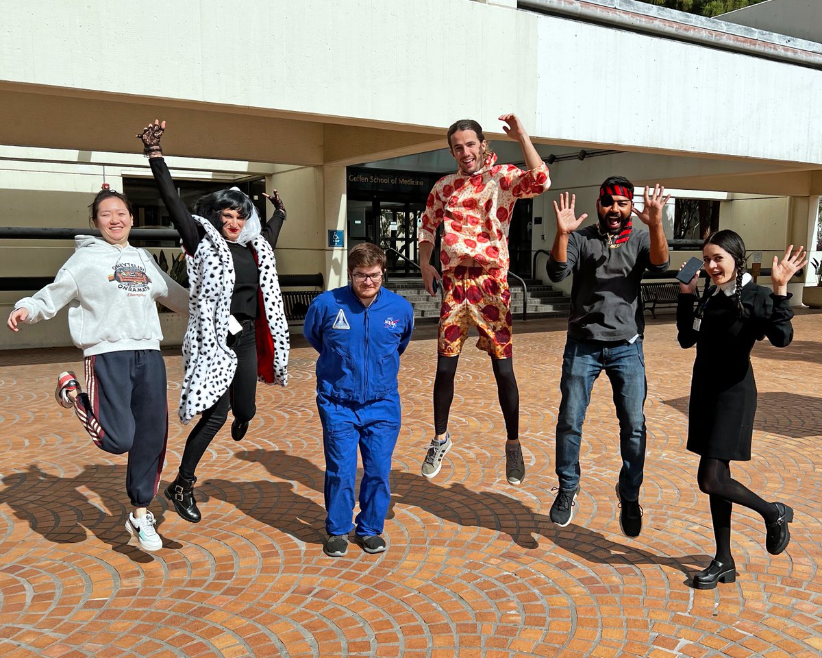 Samantha Butler (@butlerlab_ucla) on Twitter photo Happy Hallowe'en 🎃 from the Butler and <a href="/NovitchLab/">Ben Novitch</a>! Terrifying costumes from <a href="/cendi_ling/">Cendi Ling</a>👧, <a href="/RicheSoizic/">Soizic Riche</a>🐩, Seant Ryan 🧑🚀, Eric Heinrichs🍕, <a href="/Sandeep04998190/">Sandeep Gupta</a> 🏴☠️and <a href="/YesicaAyon/">Yesica Mercado-Ayon</a> 👻. #BooSCRC #halloween <a href="/dgsomucla/">David Geffen School of Medicine at UCLA</a> <a href="/UCLAstemcell/">UCLA Broad Stem Cell</a> Happy Hallowe'en 🎃 from the Butler and <a href="/NovitchLab/">Ben Novitch</a>! Terrifying costumes from <a href="/cendi_ling/">Cendi Ling</a>👧, <a href="/RicheSoizic/">Soizic Riche</a>🐩, Seant Ryan 🧑🚀, Eric Heinrichs🍕, <a href="/Sandeep04998190/">Sandeep Gupta</a> 🏴☠️and <a href="/YesicaAyon/">Yesica Mercado-Ayon</a> 👻. #BooSCRC #halloween <a href="/dgsomucla/">David Geffen School of Medicine at UCLA</a> <a href="/UCLAstemcell/">UCLA Broad Stem Cell</a>