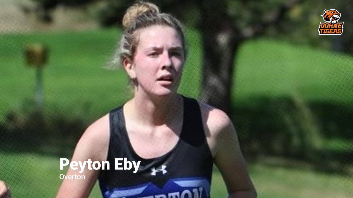 DoaneXC's tweet photo. Our second treat of the day!!! Welcome @PeytonEby to the Doane XC Family!!! We are blessed and so grateful that Peyton has chosen to be a Tiger!! https://t.co/dTxoq43oWb