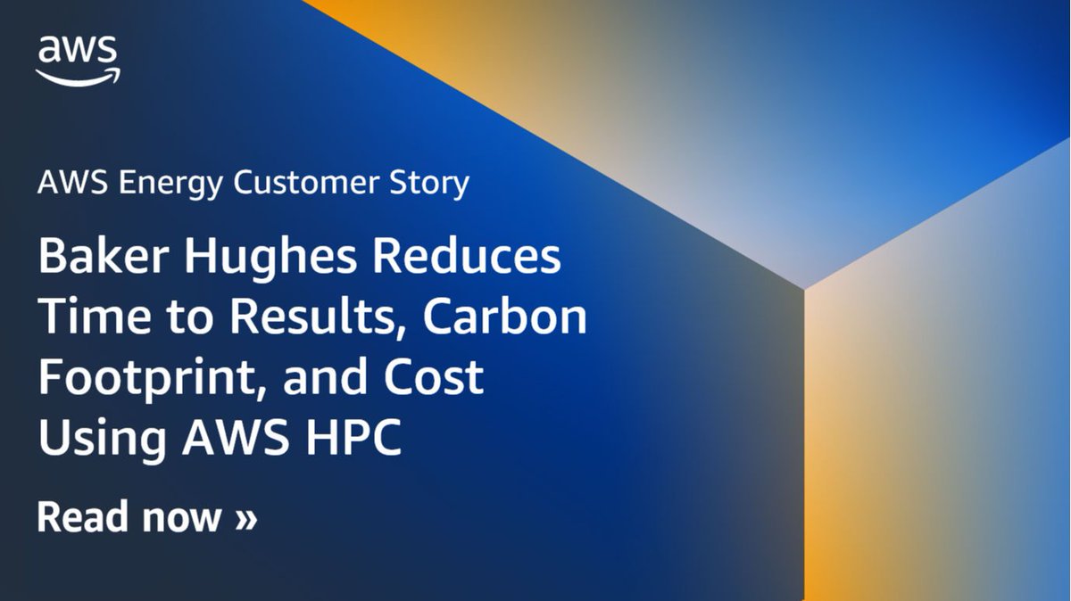 Baker Hughes migrated its computational fluid dynamics applications to AWS, cutting gas turbine design cycle time, saving 40 percent on HPC costs, and reducing its carbon footprint by 99 percent. #AWSEnergy go.aws/3UdzbrD