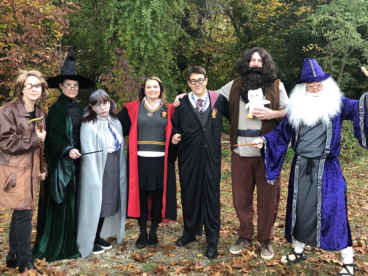 Principal_CSH's tweet photo. The English department has officially set the standard for Halloween costumes this year. #CSHpride https://t.co/0QD8fN1ana
