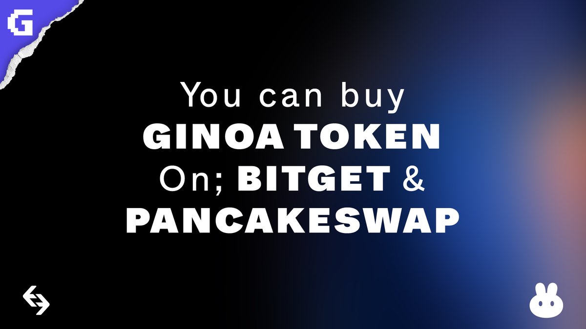 ginoa_io's tweet photo. 🔥 You can buy $Ginoa on; @bitgetglobal and @PancakeSwap 🔥

https://t.co/szkUnN0Wj0

#Crypto #cryptotrading #cryptocurrency #bsc #blockchain #DeFi https://t.co/5suTJIiiyE
