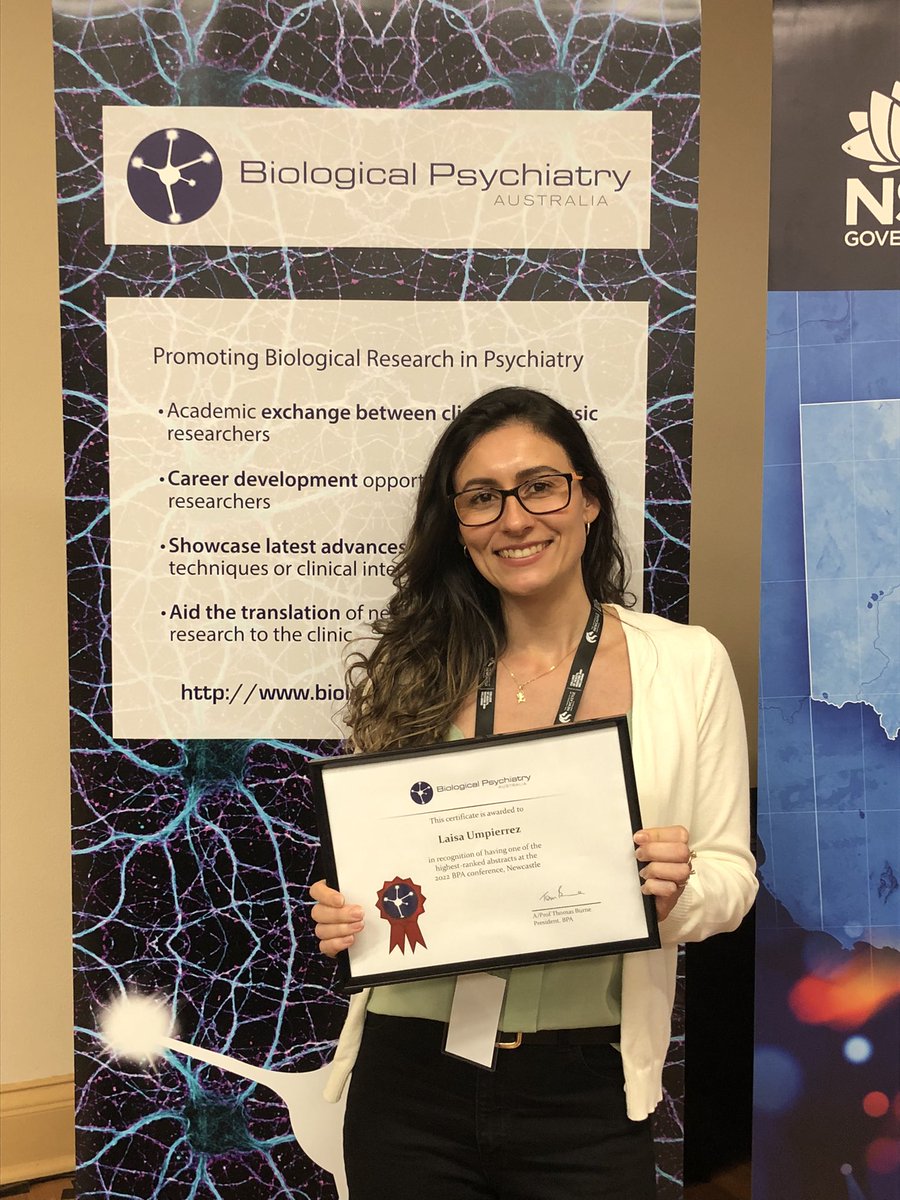 Jen_L_Cornish's tweet photo. Congratulations to the amazing @laisaumpierrez for achieving top ranking for her work with cannabinoids #BPA2022! 👏😊 Well done! @PsyMQ https://t.co/aSDrgpzWYv