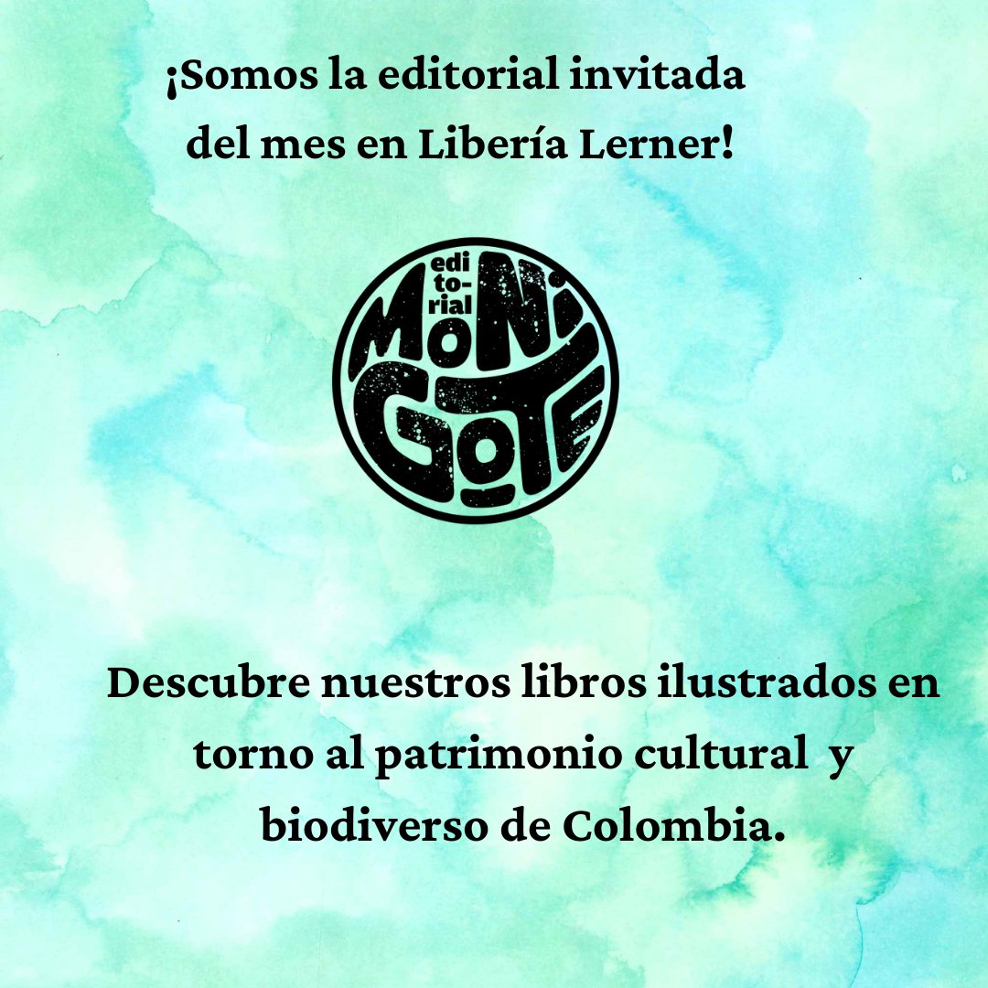 No nos cansamos de los libros lindos que nos hacen cantar y sonreír, por eso nos gusta tanto la propuesta de <a href="/EditorMonigote/">Editorial Monigote</a>. Nuestros recomendados de hoy son perfectos para demostrar por qué nos encanta nuestra Editorial Independiente del mes.

🛒 librerialerner.com.co/editorial-inde…