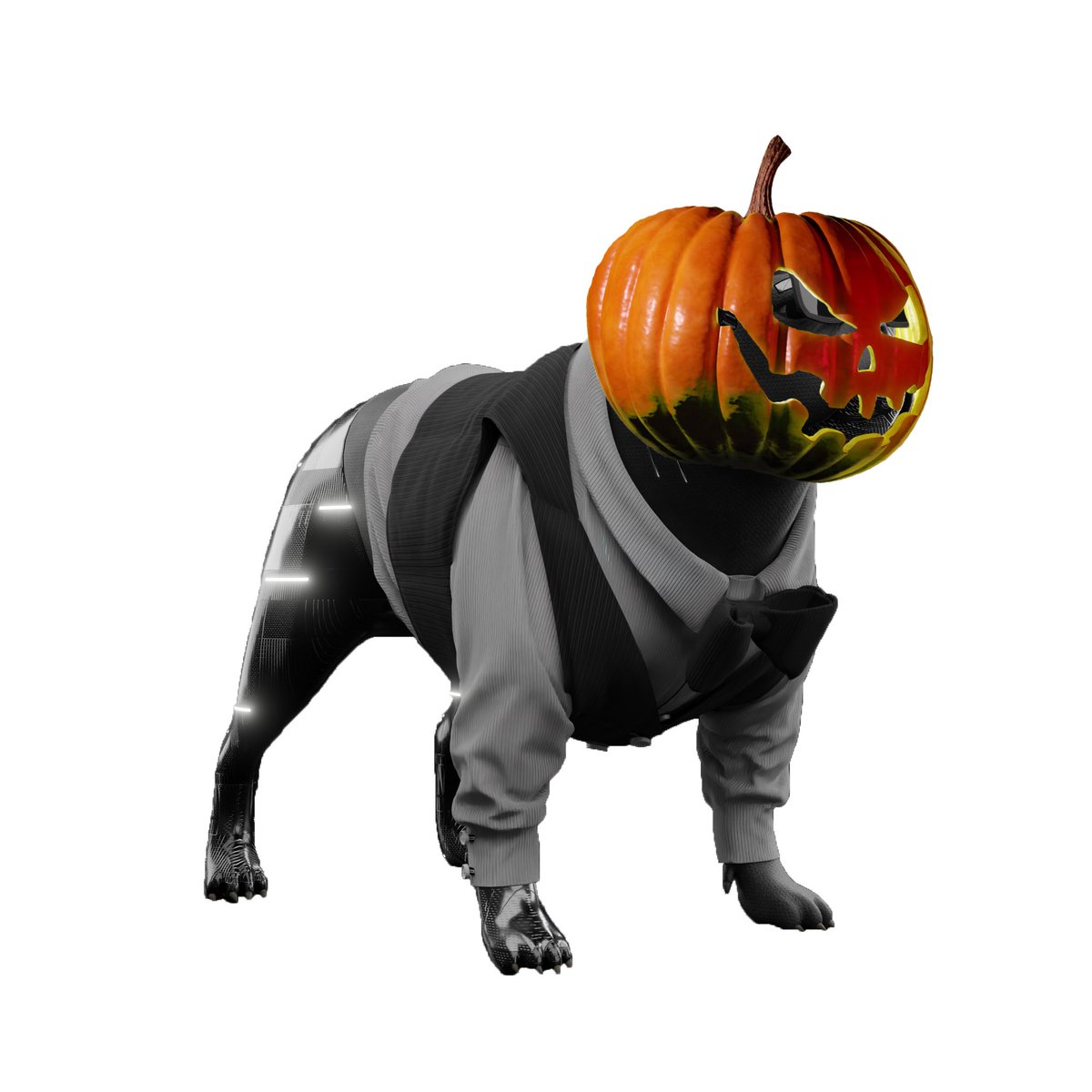 Cyborg86nft's tweet photo. The Cydogs are getting in on the festivities today 👀👻🎃 https://t.co/WduHJrwGDI