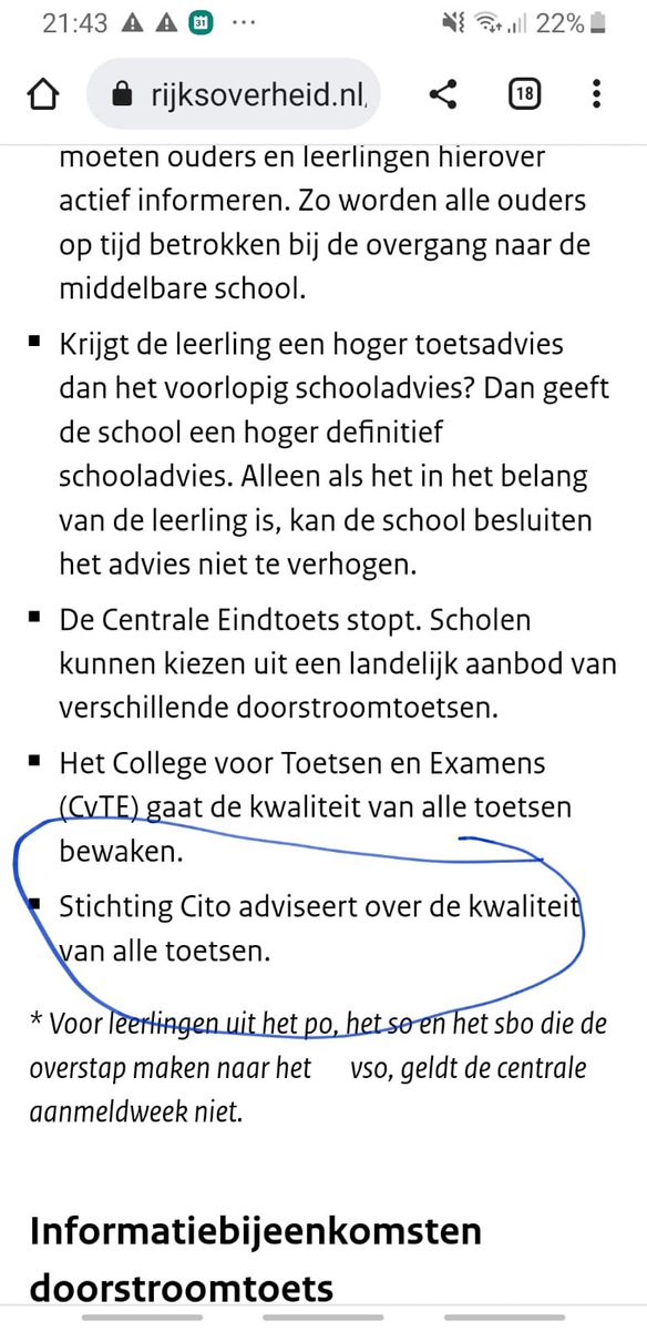 #doorstroomtoets 🤨