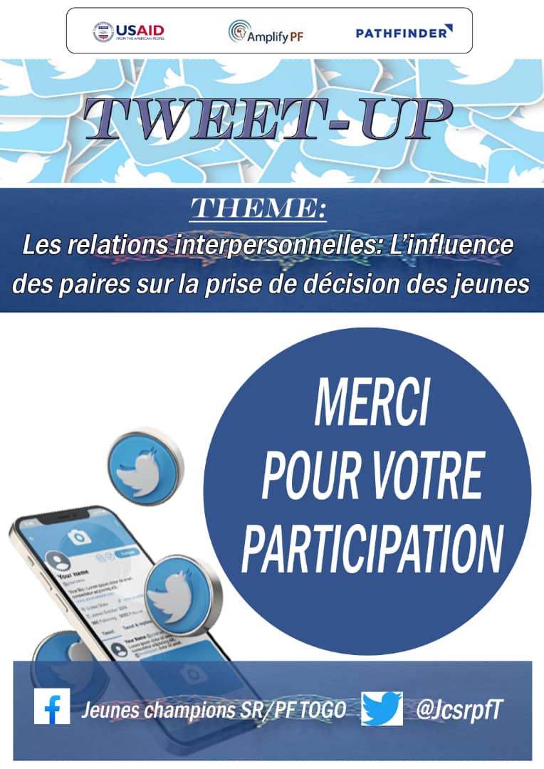 MERCI POUR VOTRE AIMABLE PARTICIPATION #ESC #JCSRPF #Santedelareproduction <a href="/AtamoHassane/">Hassane Atamo</a> <a href="/Ellalove_hearth/">Ella Choco</a> <a href="/AssanAtha/">Assan Atha Landry</a> <a href="/DzahiniE/">DZAHINI Kwakutse Elagbe</a> <a href="/POuagaPF/">Partenariat de Ouaga</a> <a href="/PlanIntTogo/">Plan International Togo</a> <a href="/UNFPA_TOGO/">UNFPA Togo</a> <a href="/PrimatureTogo/">Primature Togo</a> <a href="/BOUAKAjp27/">BOUAKA Jean-pierre</a> <a href="/FlorencAkofa/">SOSSOU Akofa Florence</a> <a href="/hezouwe_tchade/">Tchade Hèzouwè</a> <a href="/aremu_karim/">AREMU Karim</a> @theoTchalim24 <a href="/EAkouta/">Elodie Akouta</a> <a href="/BassaGermain/">BASSA Germain</a> <a href="/EsiviMana/">HODUTO Esivi Mana Aimée</a>