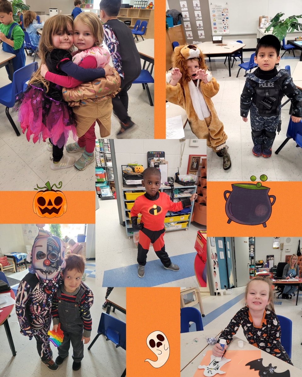 melorourke18's tweet photo. 🎃👻Today we had a "SPOOKTACULAR DAY!"our K3 friends enjoyed making spooky stories with loose parts ,playing ring toss on our giant spider 🕷, pin the items on the  skeleton 💀 and having a dance party with their favorite minions ! 👻🎵 #Halloween2022 #ocsbjoy @JohnPaulIIOCSB https://t.co/q3H4xHziLi