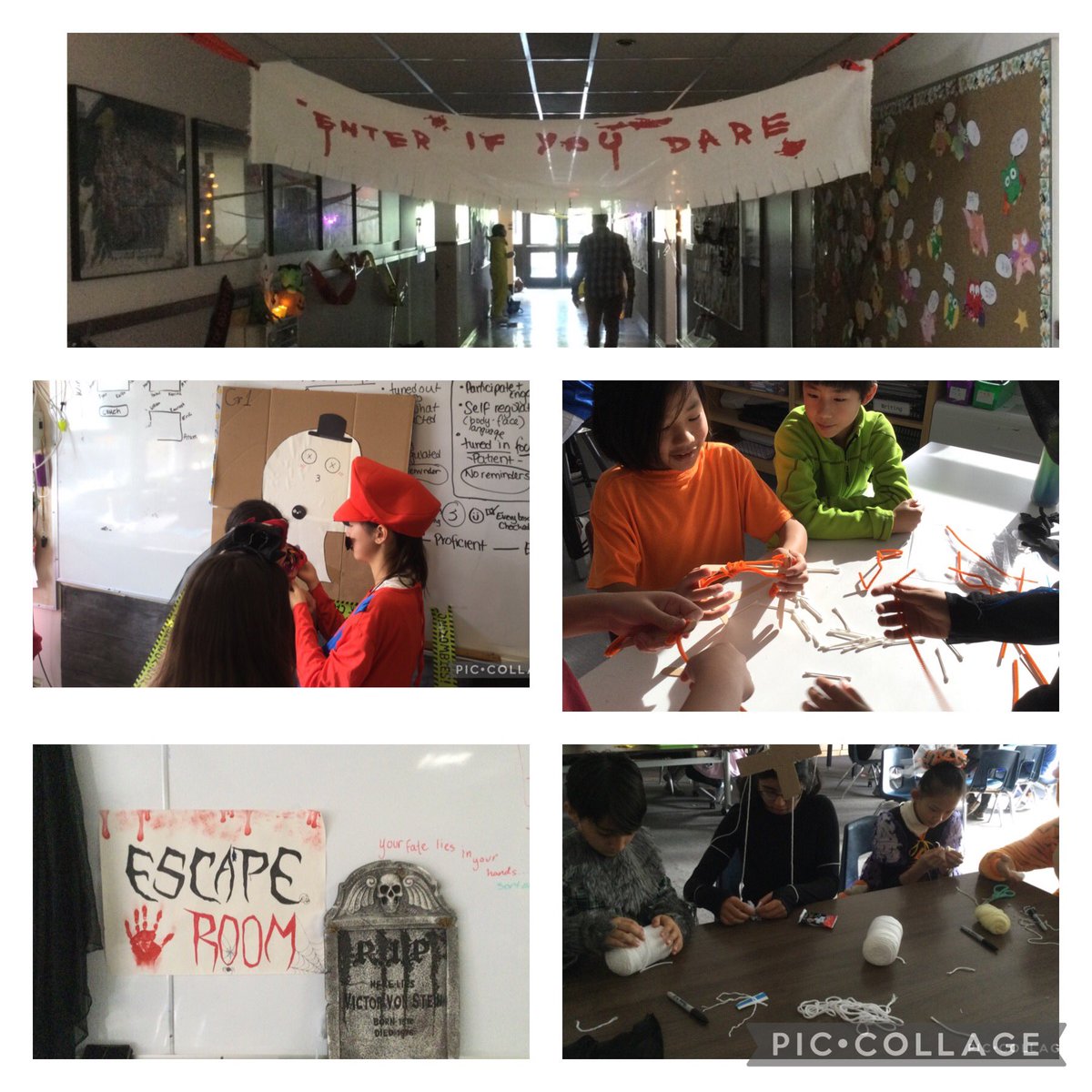 A spooky afternoon spent <a href="/westcot_school/">Westcot School</a> today as our hallway and 6/7 classrooms were transformed into Halloween fun. Creatures from all universes were treated to arts and crafts, games, and a scavenger hunt. Happy Halloween! 🎃👻💀<a href="/WestVanSchools/">WestVanSchools</a>