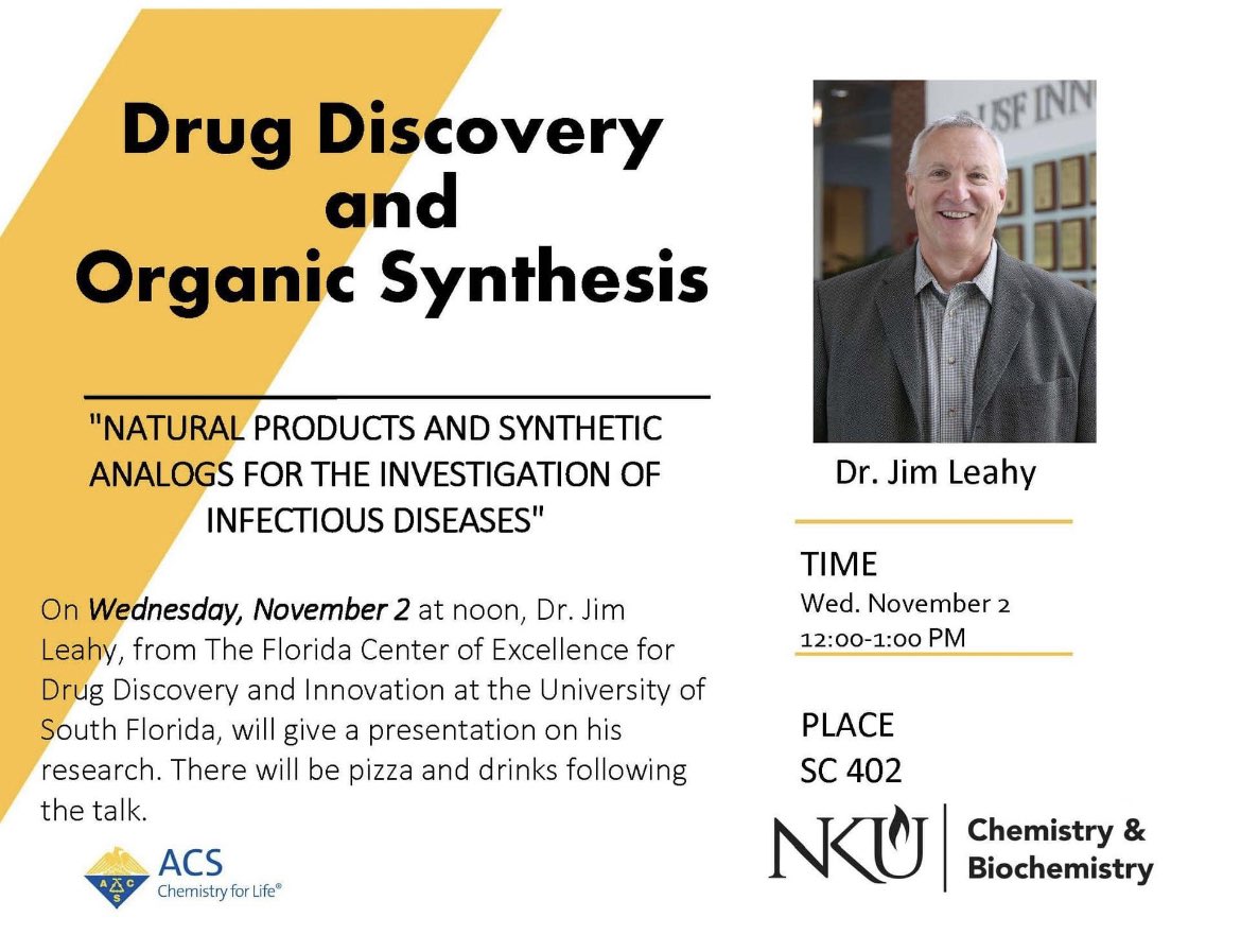 amber_onorato's tweet photo. Excited to host @Leahy_Lab here @NKUChemistry! https://t.co/6VOrZWAxHQ