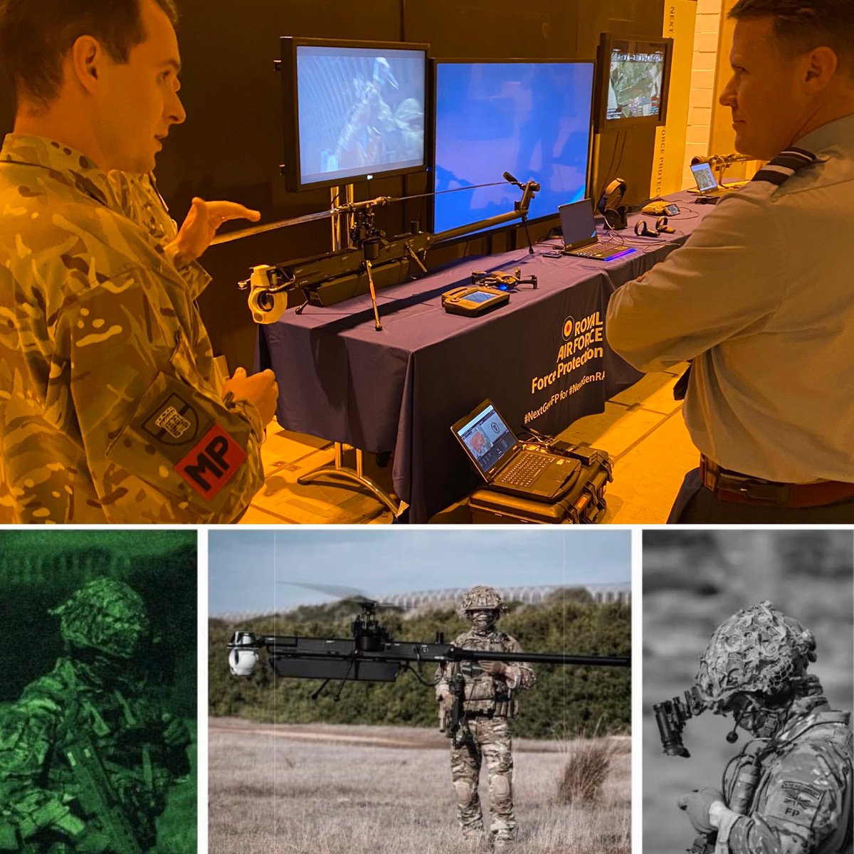 The @RAFFPForce were delighted to welcome ACAS Strategy @SimonEdwardsRAF to @RAFHonington today. 

The visit provided an opportunity to explore the innovative technologies and concepts our people are exploiting to support #RAFRegiment & #RAFPolice forces on Global Operations now!