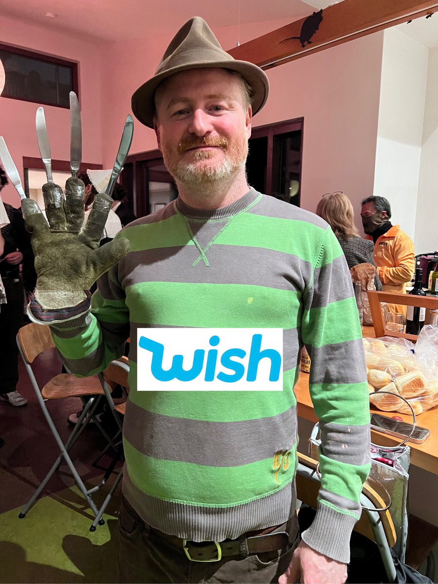 Gavin_Ingham's tweet photo. Went as the #Wishversion of Freddie Krueger @ a #Halloween party.
#Wish https://t.co/FNAEhj1jyU