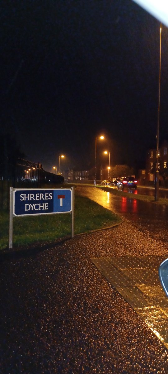 Halloween patrols, in the rain, of Chase Meadow, Warwick this evening ^my