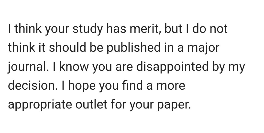 Dr. Meghan Novisky (@drnovisky) on Twitter photo Dear Journals,
Your biases against #qualitative research are showing again....
Please stop desk rejecting qual. work bc "the sample significantly limits the generalizability of your conclusions." Generalizability isn't our goal. Signed, a frustrated co-author. <a href="/AcademicChatter/">Academic Chatter™</a> Dear Journals,
Your biases against #qualitative research are showing again....
Please stop desk rejecting qual. work bc "the sample significantly limits the generalizability of your conclusions." Generalizability isn't our goal. Signed, a frustrated co-author. <a href="/AcademicChatter/">Academic Chatter™</a>