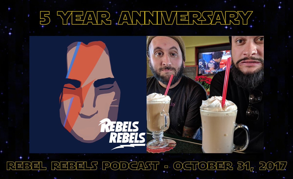 StarWarsNowThis's tweet image. Star Wars animation &amp;amp; live-action tv podcasting for half a decade: @rebelsrebelspod premiered five years ago today, on October 31, 2017.

Congrats to Mike, @p_3p0 and all their listeners for reaching this goal.

Daniel (@StarWarsNowThis)🙂👍