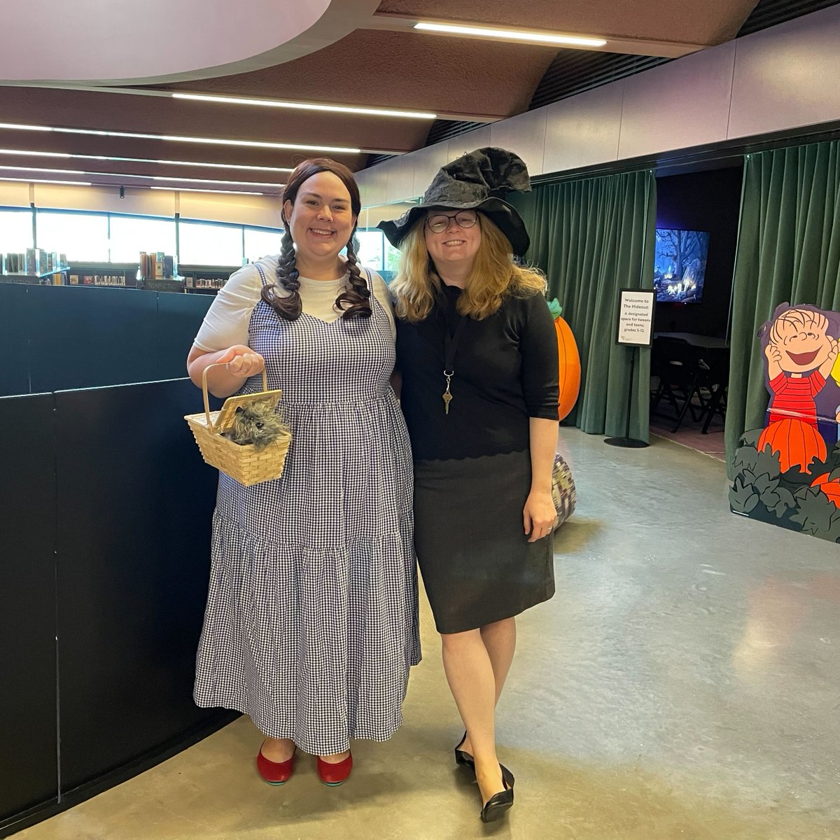 Our Library Trick or Treat was a huge success and we had fun seeing everyone's costumes. 👻🍬

The Library will be closing early for Halloween fun but early voters may still come and vote.