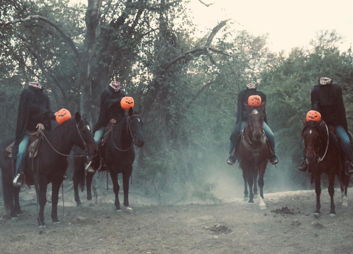 tntranchsales's tweet photo. Happy Halloween!! #halloweencostume #halloween2022 #tntranch #tntponies #tnthorses #horse4sale #headlesshorseman #sleepyhollow #pumpkins https://t.co/6b9NEVd4rp