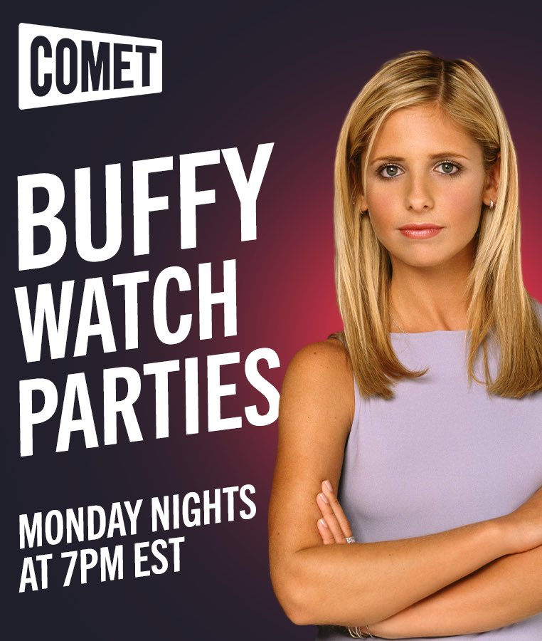 derekvannostran's tweet photo. Tonight at 7p ET watch the @BuffyTVS ‘Musical Episode’ on @WatchComet and join a conversation with fans @Twitch including guest star @JamesMarstersOf 
https://t.co/pNvNyoNneA https://t.co/gFhCctakFq