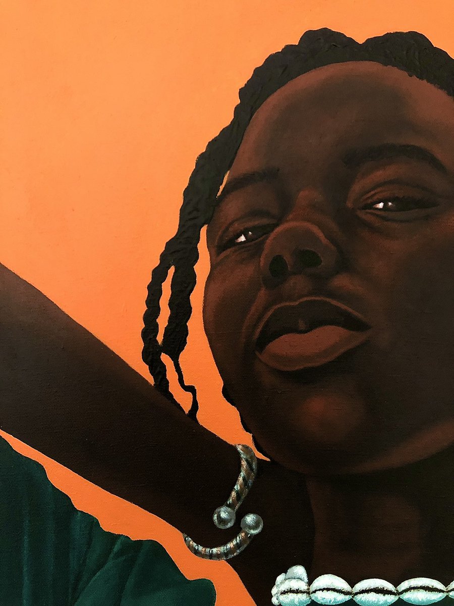 DembaLy3's tweet photo. « Girl with the pétaaw collar », 2022
Acrylics on Canvas

Sigil / Keep ya head up

Symbolisme des cauris: Aujourd’hui accessoires de beauté…
Outre les pouvoirs mystiques qui leur sont associés (utilisés dans la voyance/Contre le mauvais œil/… https://t.co/25GDXYlKUY