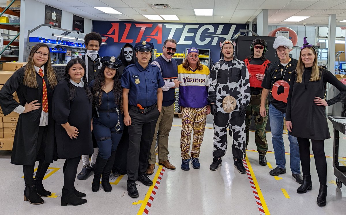 AltaTechInc's tweet photo. Spooky season is upon us! 🎃👻

#HappyHalloween #costumecontest #altatech https://t.co/885dgOZtF1