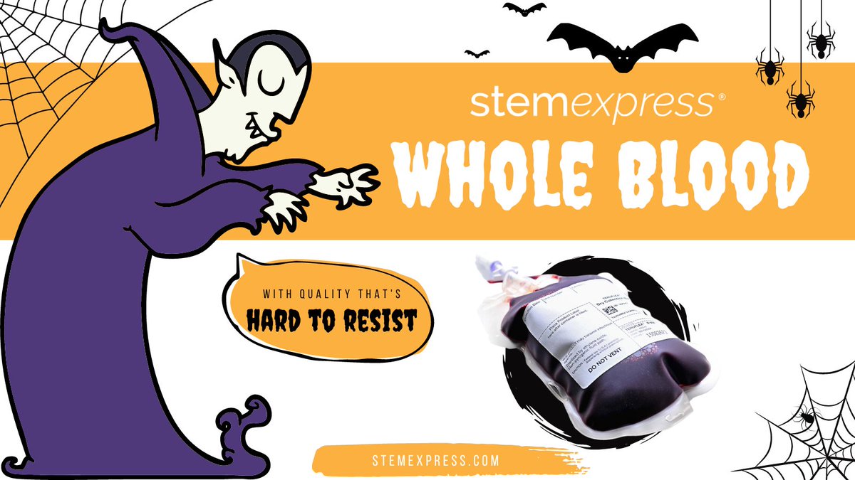 CGT_Global's tweet image. We have 6 clinics across 5 states, bringing you closer to the source than ever before. Order your fresh or cryopreserved whole blood products at ow.ly/IAMy50Lqbru - just make sure you don’t invite any vampires into your lab this Halloween! 

#StemExpress #AdvancingScience