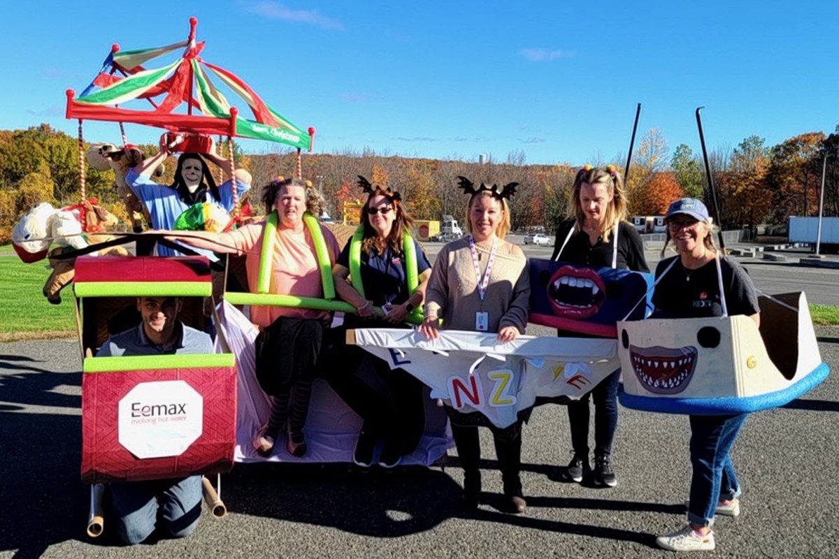 Happy Halloween from #Eemax. The team showed their creative side by creating some absolutely fa-BOO-lous Halloween costumes and office decorations. bit.ly/3R1T2YZ #halloween #tanklesswaterheater #electricwaterheater #handwashing #trickortreat