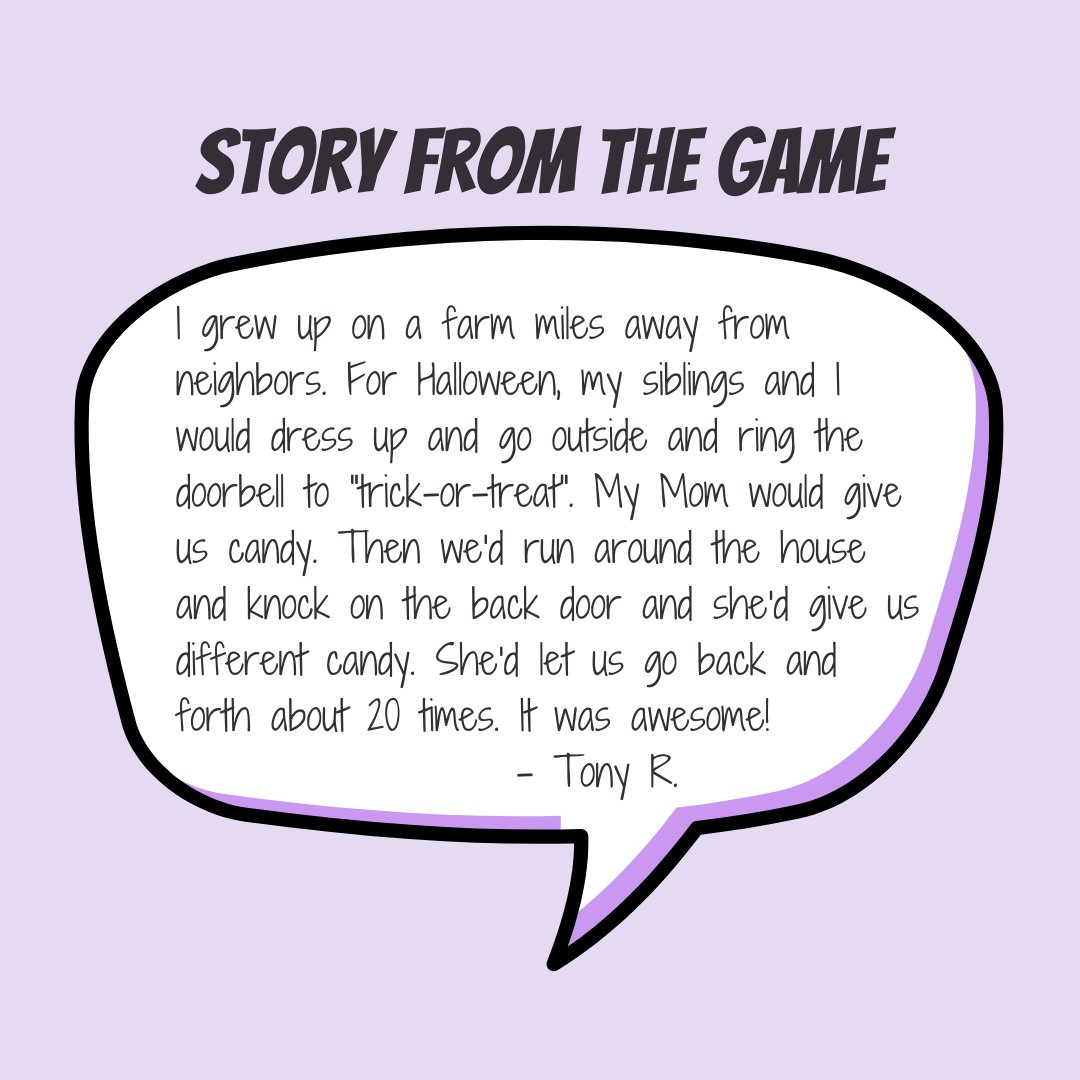 WhoSaidTrue's tweet photo. Tag your friends and family in our #TrickOrTreatMemories to share the sweetest of memories 🎃  https://t.co/jBN9hrARHx
.
. 
#halloweenfun #halloweenstories #familygamenight #gamenight #conversationstarters #neverhaveiever #partygames #gamenights #icebreakers #greatstory https://t.co/xKeFmUokOS