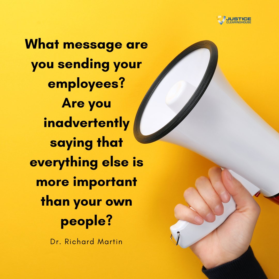 It's so important to remember how our words come across to employees. Here's just another great reminder from one of our webinars, or check out our #Leadership feature page for other insights. ow.ly/bbcP50Hu8P7 #employeecommunications #criminaljustice #lawenforcement