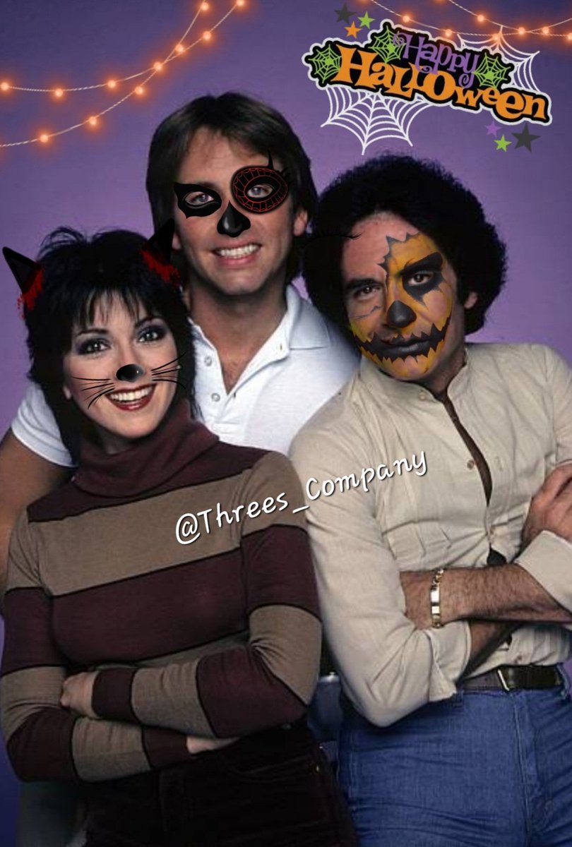 Threes_Company's tweet photo. Happy Halloween everyone! #halloween #halloween2022 #happyhalloween 🎃 #ThreesCompany #JohnRitter #JackTripper #JoyceDeWitt #JanetWood #RichardKline #LarryDallas https://t.co/TYV6jiqpsV