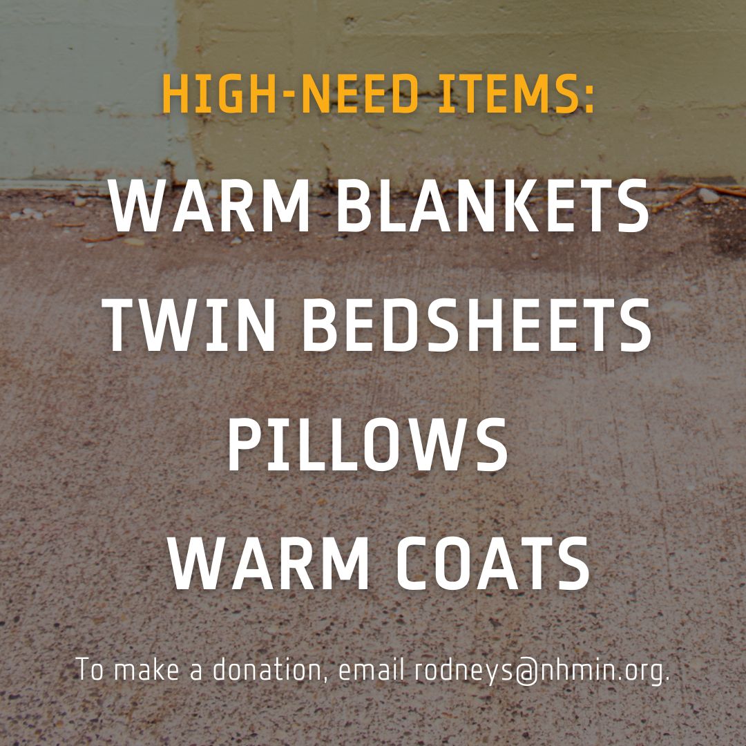 New Horizons (@newhorizonssea) on Twitter photo ⚠️URGENT: New Horizons' shelter is in high need of a few Winter items
*WARM BLANKETS*
*TWIN BEDSHEETS*
*PILLOWS*
*WARM COATS*
To organize a donation drop-off time, please contact Volunteer Coordinator Rodney Scott at rodneys@nhmin.org! ⚠️URGENT: New Horizons' shelter is in high need of a few Winter items
*WARM BLANKETS*
*TWIN BEDSHEETS*
*PILLOWS*
*WARM COATS*
To organize a donation drop-off time, please contact Volunteer Coordinator Rodney Scott at rodneys@nhmin.org!