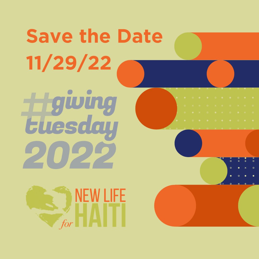 NewLifeForHaiti's tweet photo. On November 29th New Life for Haiti will participate in 24 hours of unprecedented giving – #GivingTuesday. Mark your calendars to help support our cause!

Thanks to you, last year we raised $5,800 on #GivingTuesday! This year, help us blow that out of the water on 11/29! https://t.co/wIAEjJsEFO