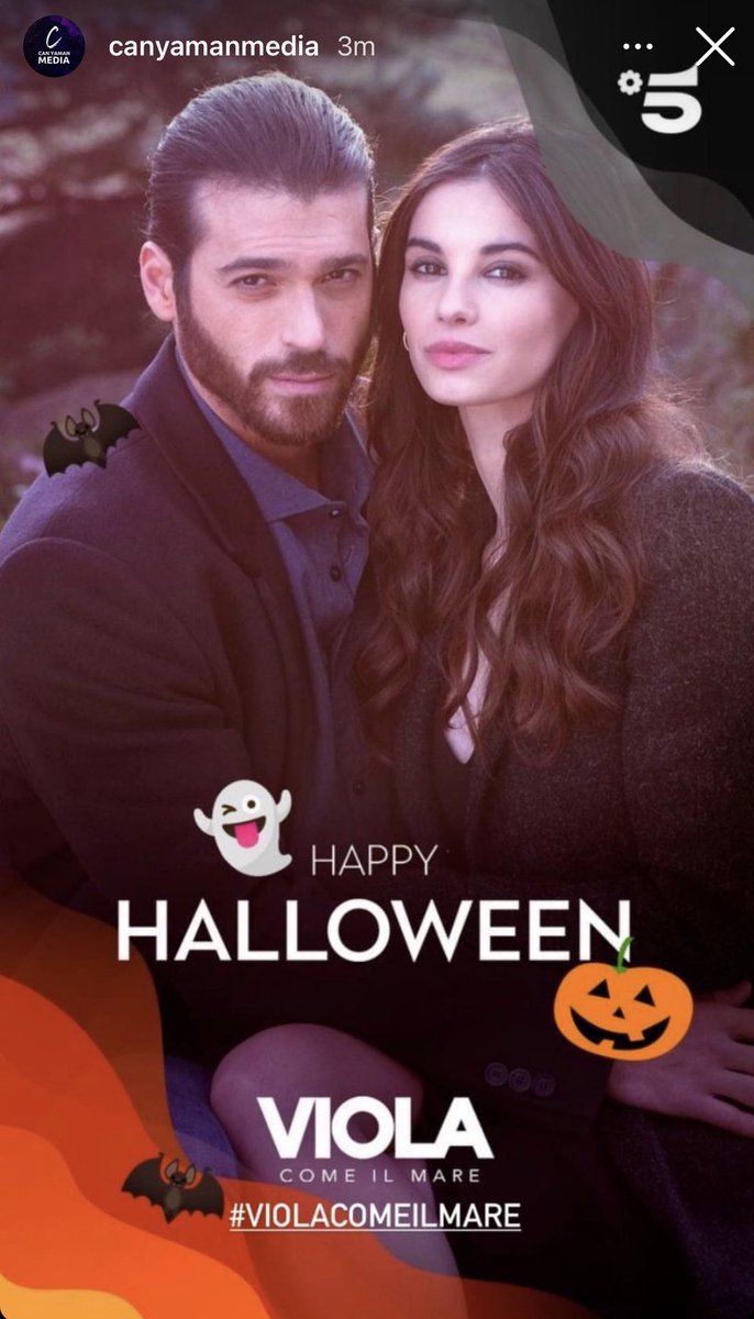 Happy Halloween to all who celebrate 🎃 #ViolaComeIlMare with #CanYaman #FrancescaChillemi