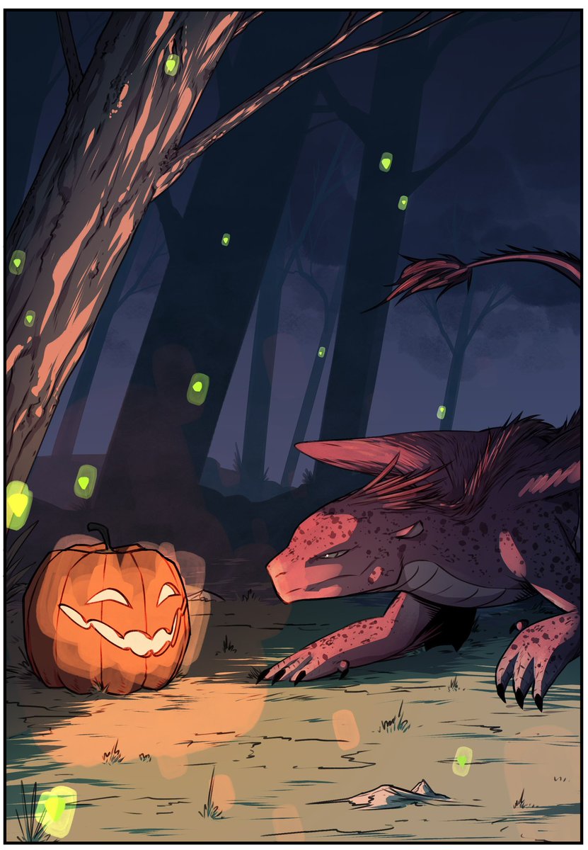 resistance_ent's tweet photo. Wishing you &amp; yours a very spooky #Halloween! #HappyHalloween #Jackolantern #Comicbook #ComicBooks #ComicBookArt #MakingComics #IndieComics https://t.co/68xorqvbzH