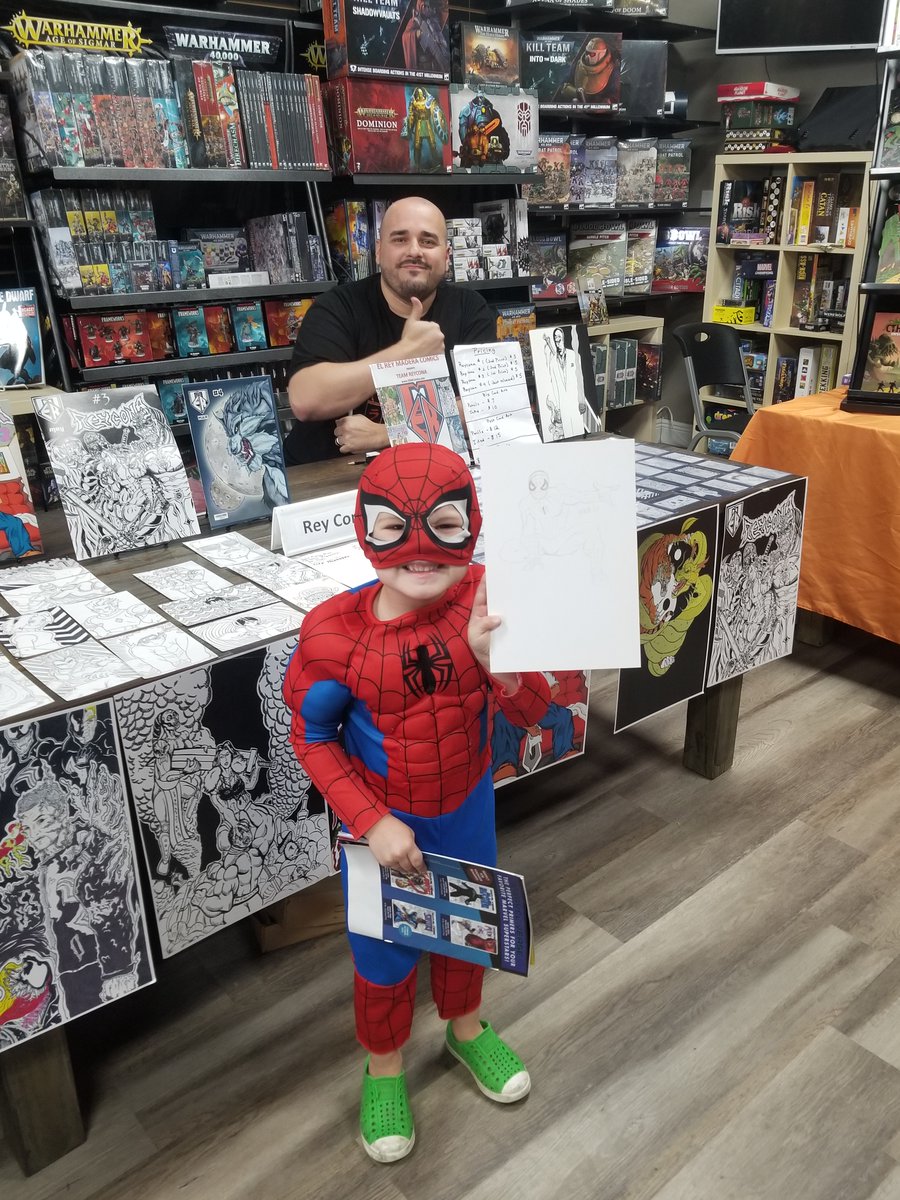 ElReyMadera's tweet photo. If there was word more emphatic than love (but less than worship) that would be you! See you at the next one. #reycona #ermcomics #iamthecollective #newcomics #indycomics https://t.co/tBS2ttHRx0