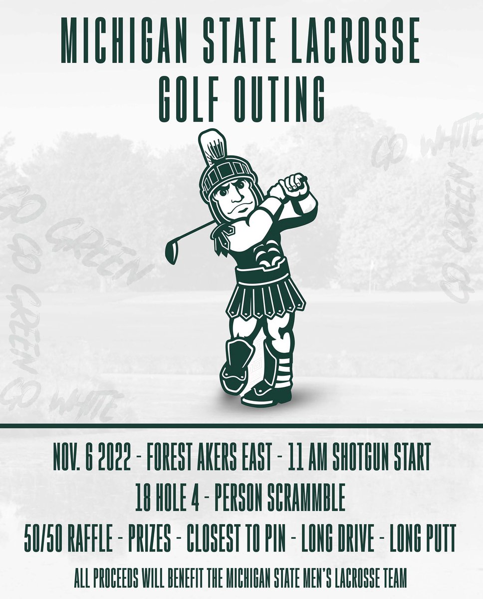 Join us at Forest Akers East this Saturday for our annual golf outing fundraiser!

Registration for teams and hole sponsors are now available using the link in our bio 

#GoGreen