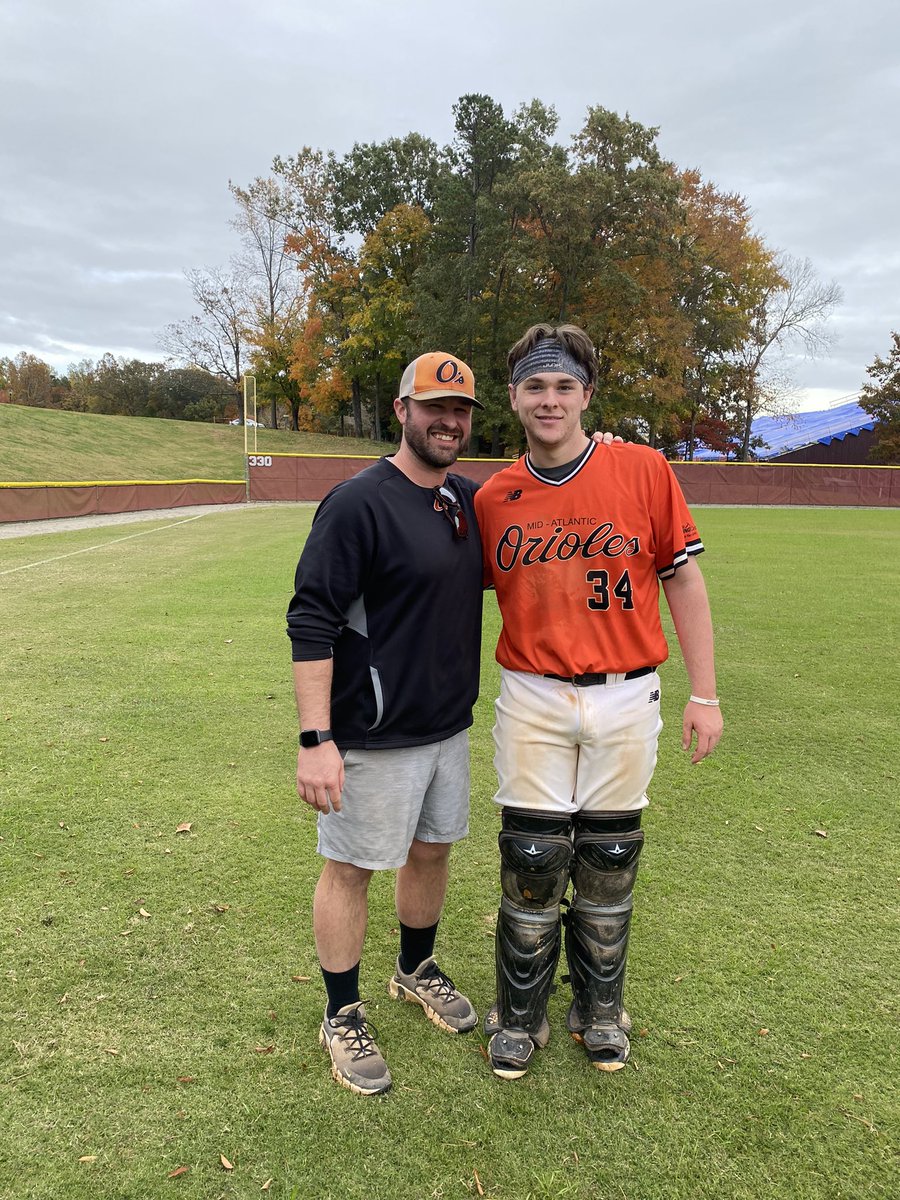jakeharris034's tweet photo. Homerun in the last tournament as an Oriole. Huge thanks to @orioles_scout for the past 8 years and couldn’t have done it without @jyoungman41. https://t.co/rE0G7kJSpB