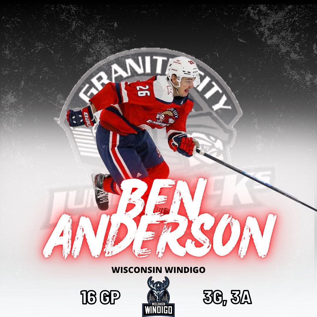 🚨Lumberjacks In The NAHL🚨

We have 9 former Jacks ripping it up in the NAHL currently! Here is a list of all the players and their stats so far in the 22-23 season.

Keep up the hard work guys! Once a Jack, Always a Jack!