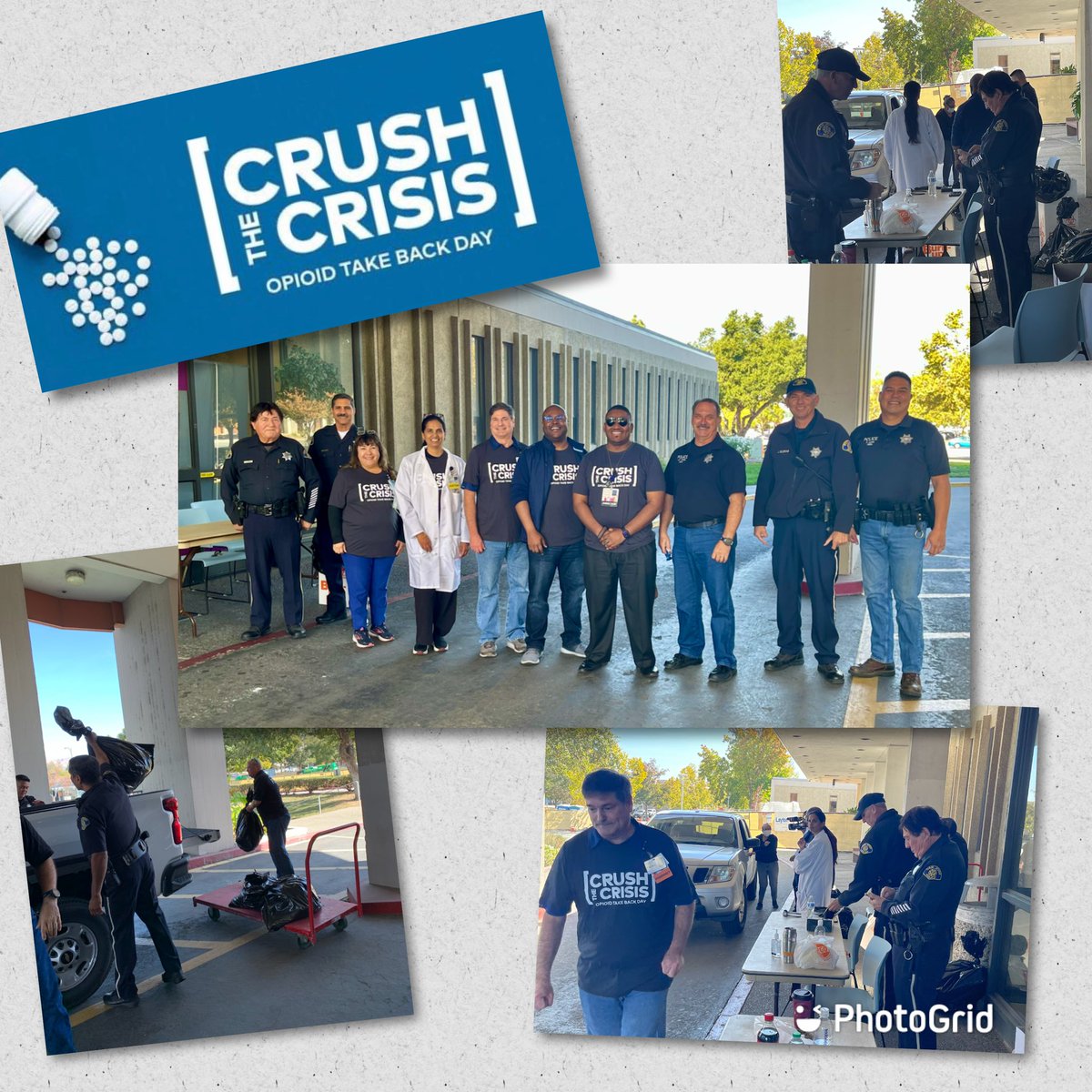 Proud to partner with <a href="/SanJosePD/">San Jose Police Dept</a> over the weekend to collect 201 pounds of unused and expired prescription medication! Many thanks to the community for helping us #CrushTheCrisis at our Opioid Take Back Day event. #opioidcrisis
