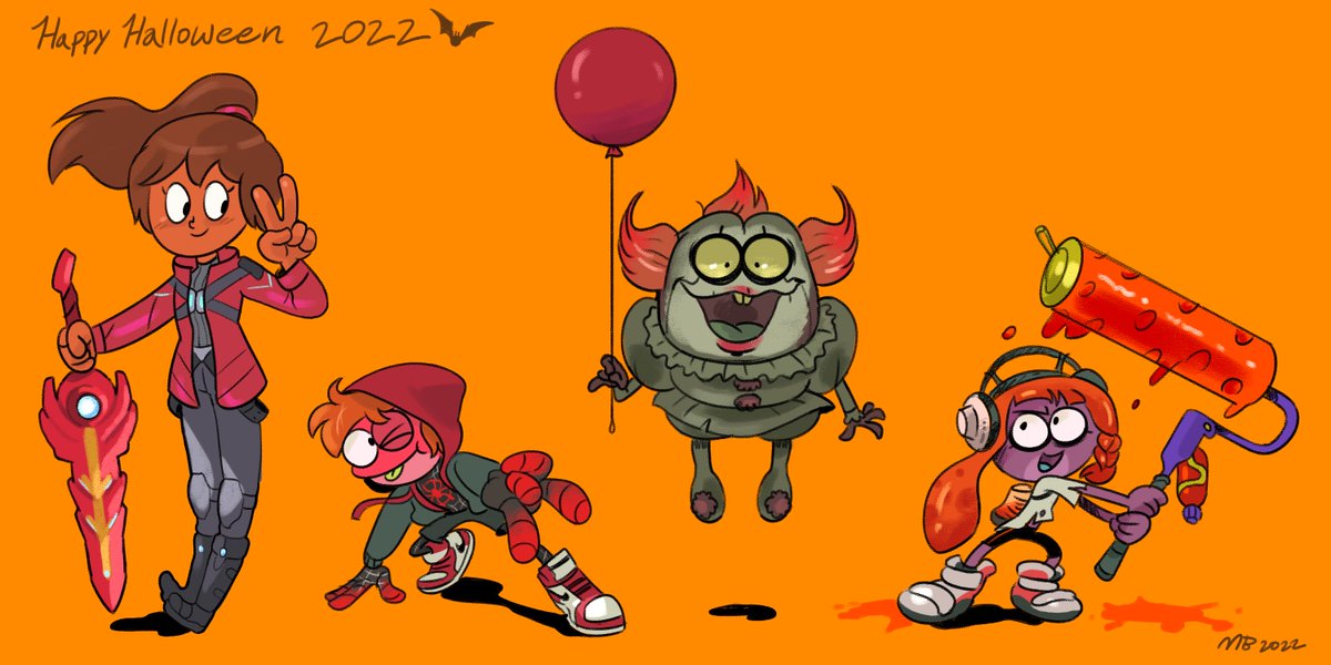 「HAPPY HALLOWEEN FROM #amphibia!!  Have f」|Matt Bralyのイラスト