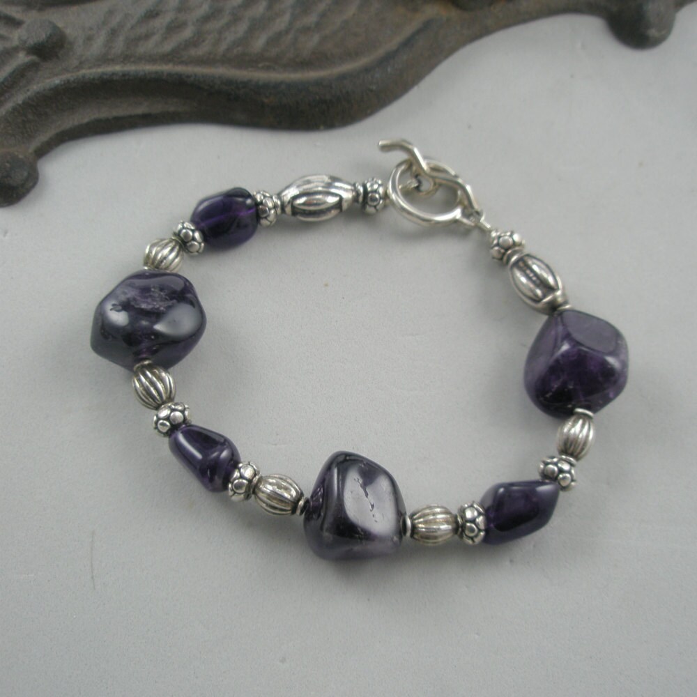 stoneberri's tweet image. Chunky Amethyst and Silver tuppu.net/1212699 #Etsy #Stoneberri #ToggleClosure