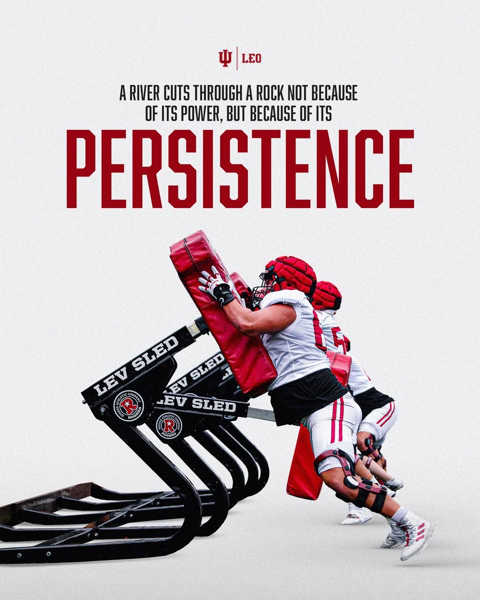 🗣Crimson and Cream nation, boy, did we miss you this weekend! My word for the day is “Persistence.”

We will continue to fight for the 🔴🔴 and ⚪️⚪️

#LEO || #BUILD