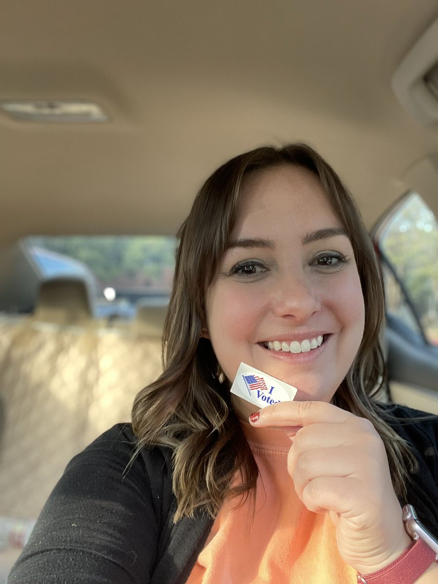 MsHardyParty's tweet photo. Using my #teachervoice in the best way today. If you are registered, get out and vote!! https://t.co/jAc7sj9B58