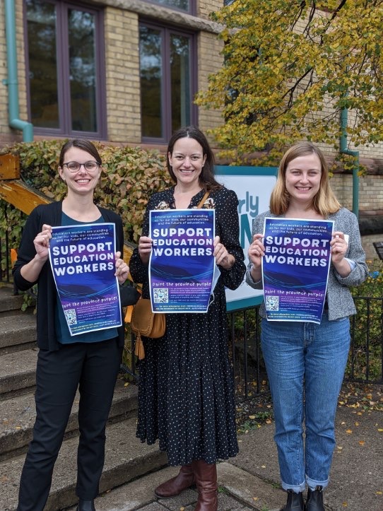 We are proud to stand with <a href="/osbcucscso/">OSBCU-CSCSO</a>  education workers, including ECEs, as they fight for decent work and fair wages. 
The right to collectively bargain and negotiate in good faith must be protected for all workers in Ontario. 
#39kIsNotEnough
