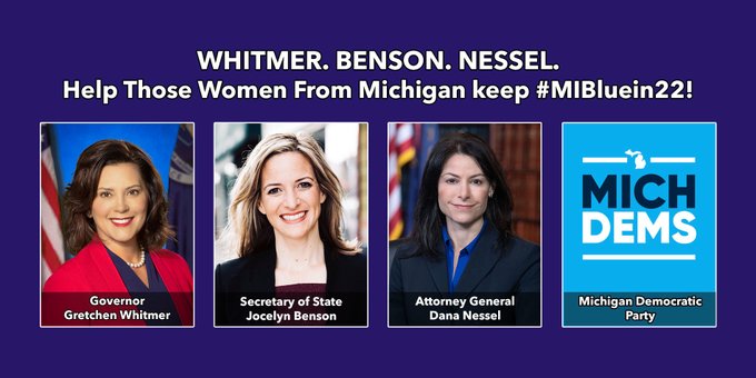 CeceVotes's tweet photo. @KristinaKaramo We already have safe, fair and free elections in Michigan. Go peddle your nonsense somewhere else.
#VoteBlueForCompetence
#VoteBlueDownBallotToSaveOurDemocracy https://t.co/nSnaZ3Obtk