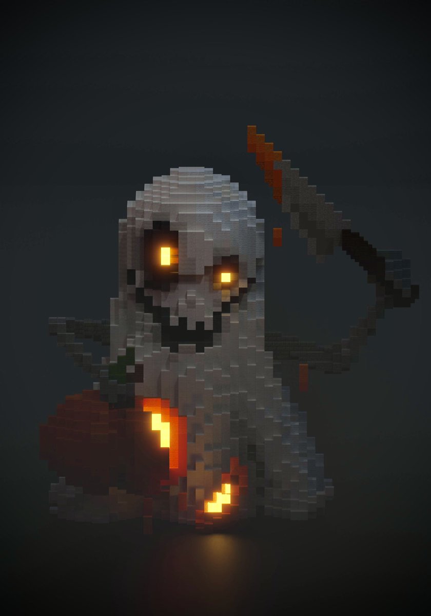 Happy Halloween 👻
| very small build 🙃
| render by <a href="/lucacahuette_/">lucacahuette</a>
#minecraft #minecraftbuild  #minecraft建築コミュ